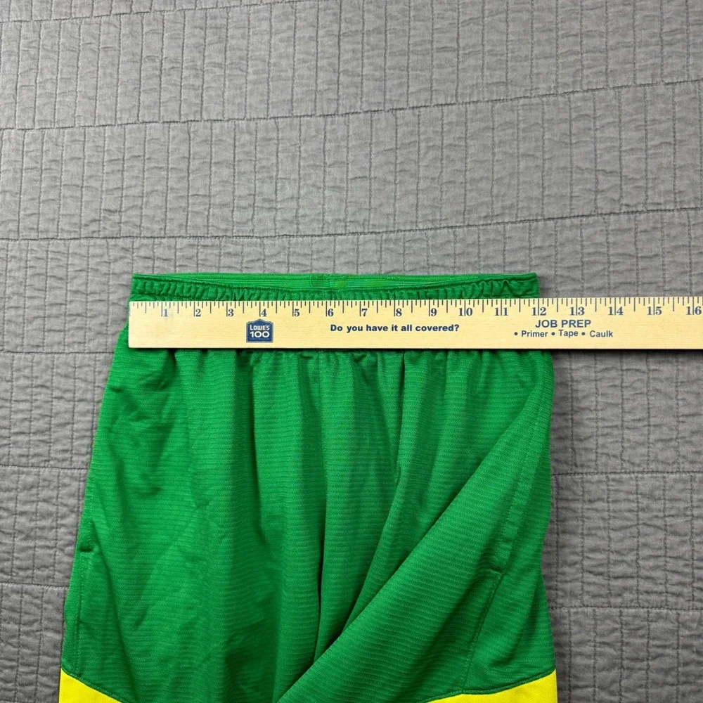Nike Mens Small Oregon Ducks Dri-FIT Basketball Shorts Green Yellow Sportswear